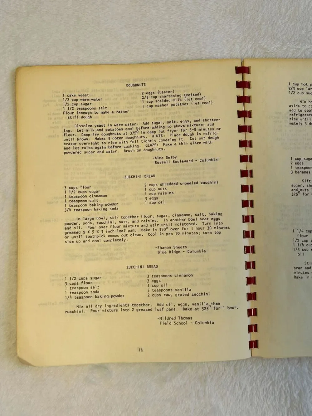 Vgt 1977 ABC Recipe Sampler Mid Missouri Schools Recipe Collection From Teachers